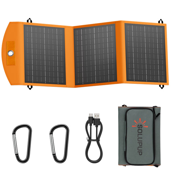 SOLUPUP Solar Panels 30W Portable Foldable Solar Charger