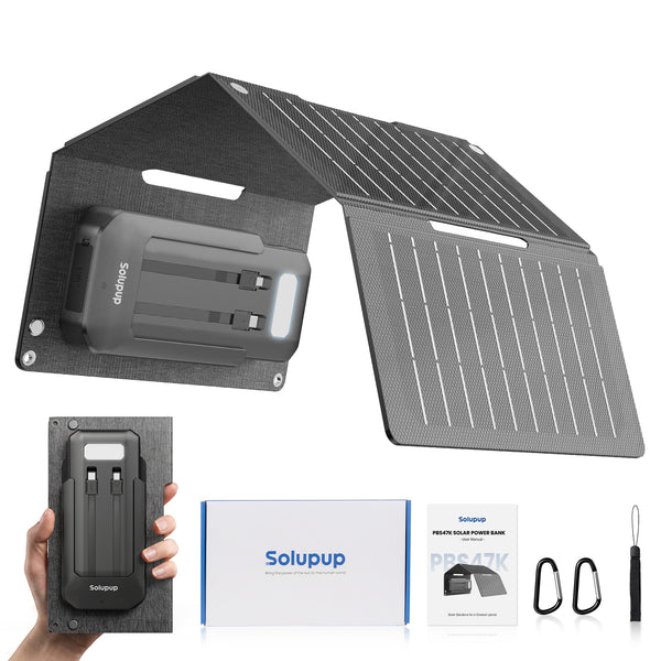SOLUPUP Solar Charger Power Bank | 15W 10000mah